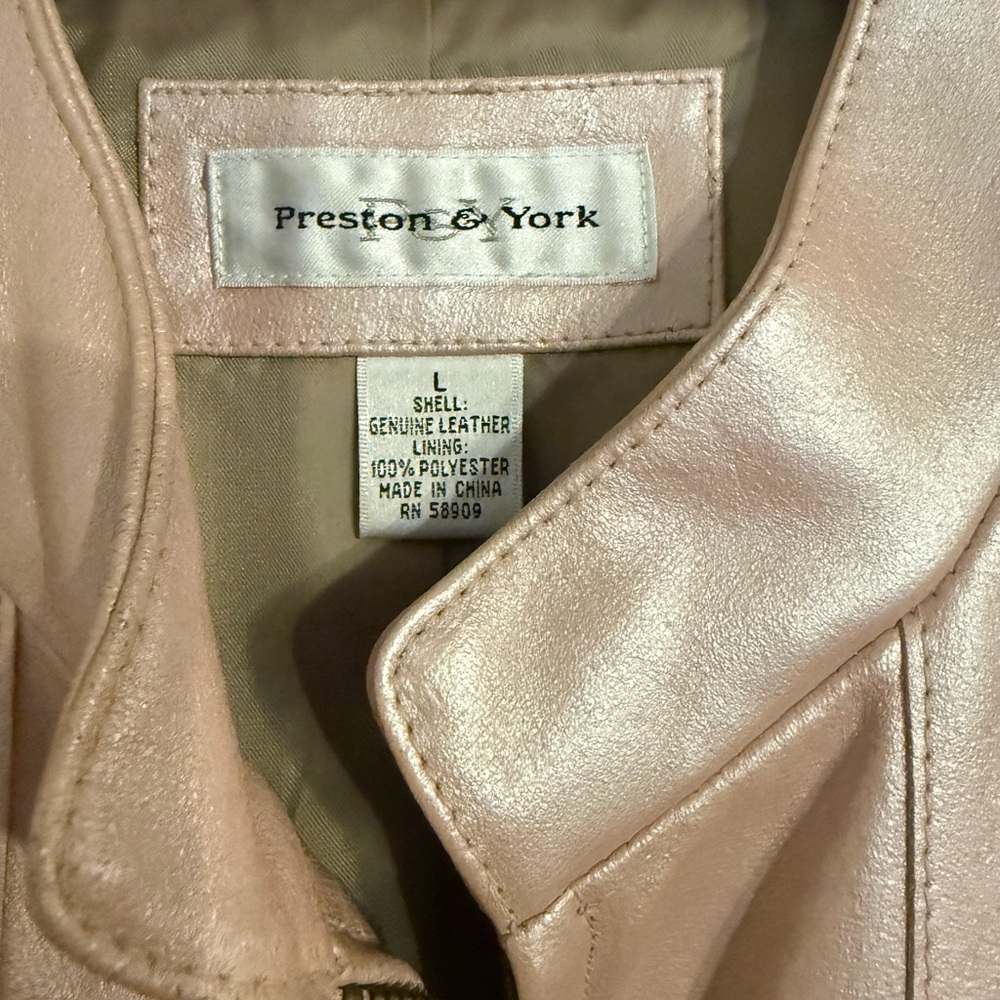 Preston & York Blush Leather Jacket - Picture 3 of 4